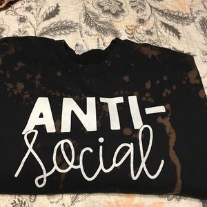 Distressed sweatshirt